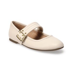 Sonoma Goods For Life® Delilah Women's Mary Jane Flats in Bone Women’s Size 8.5